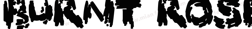 Burnt Rose字体转换